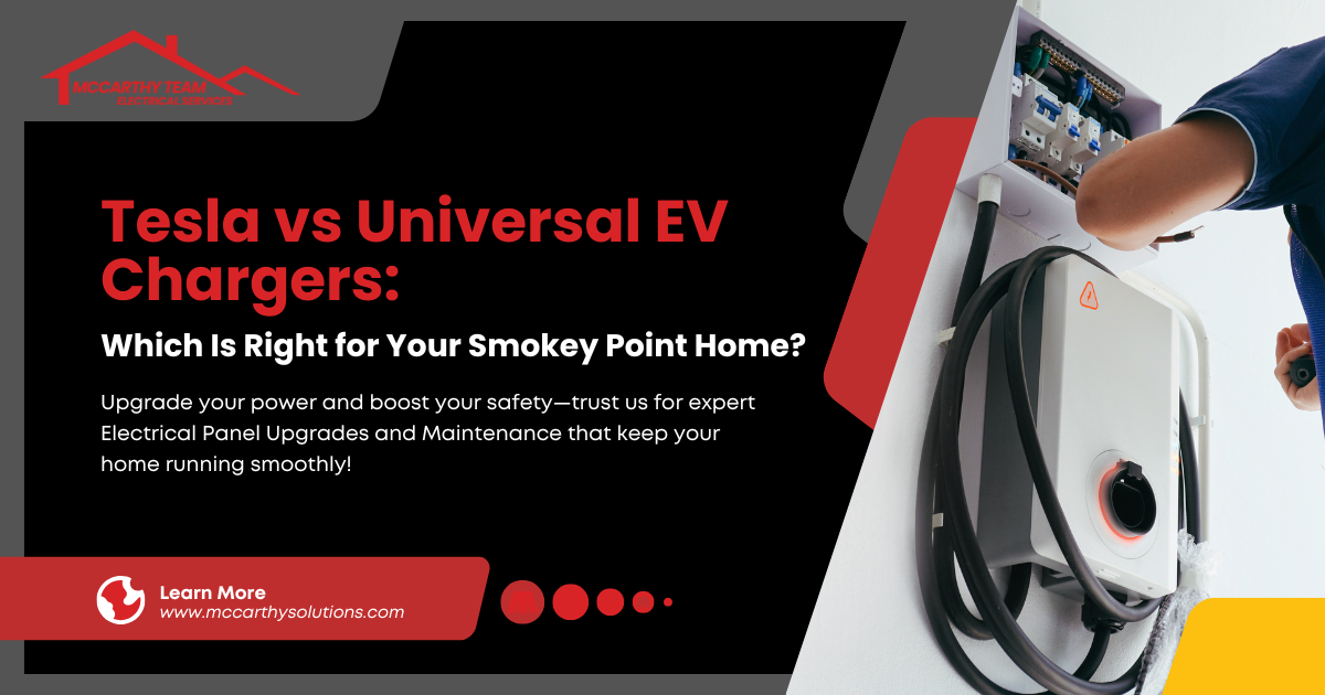 Tesla vs Universal EV Chargers: Which Is Right for Your Smokey Point Home?