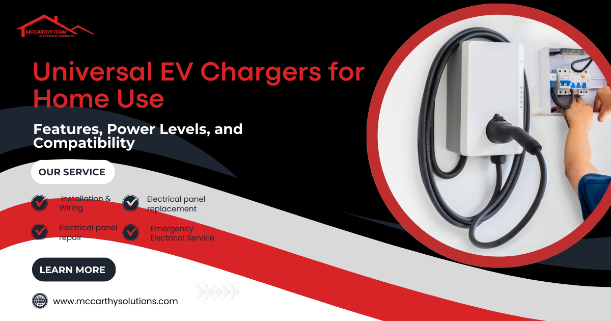 Universal EV Chargers for Home Use: Features, Power Levels, and Compatibility